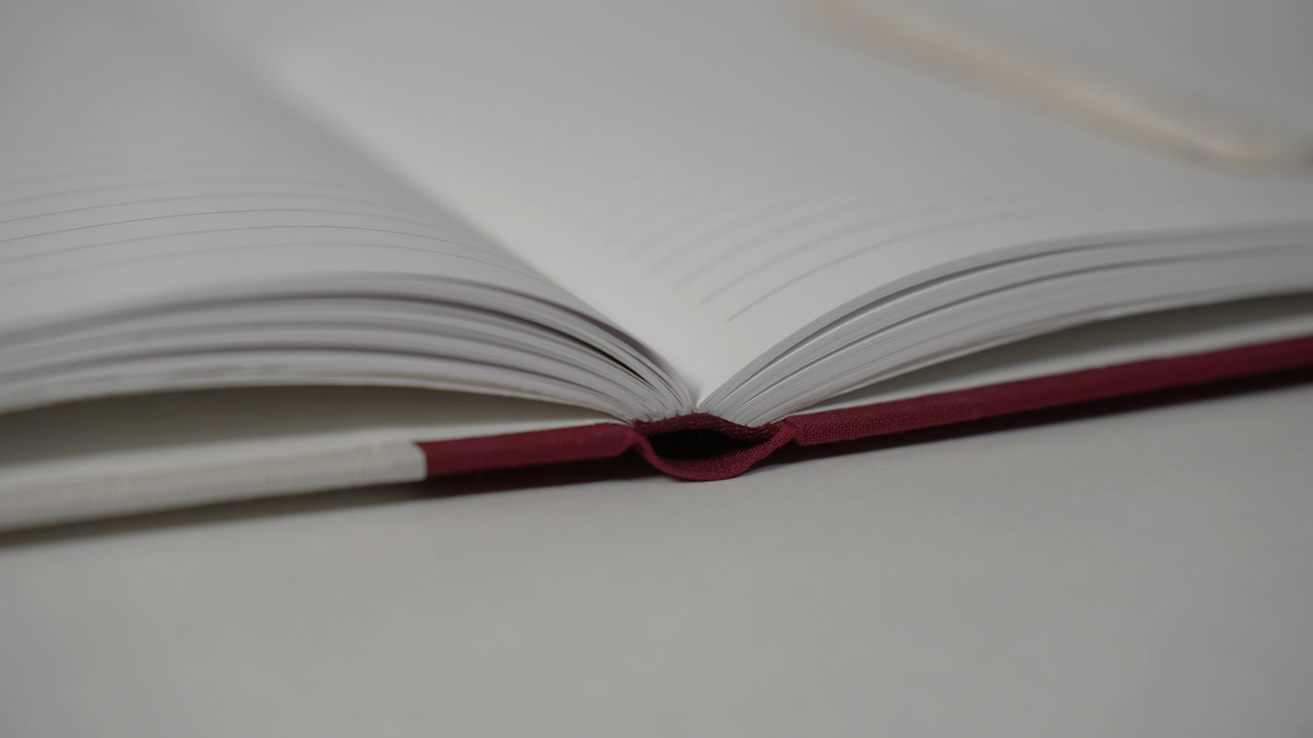 Monet Lined Journal — Red