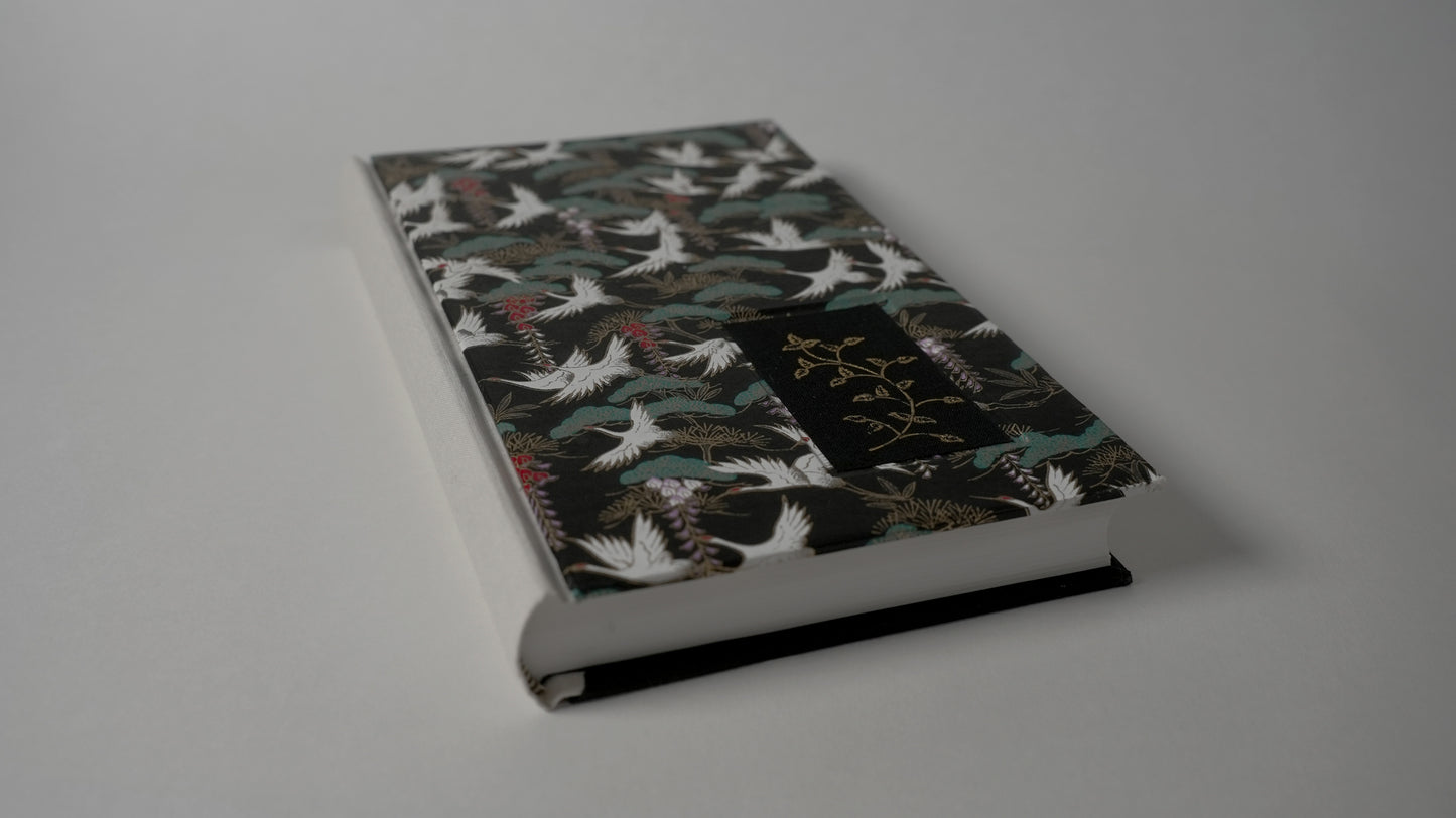 Chiyogami Tri-Color Lined Journal — Black