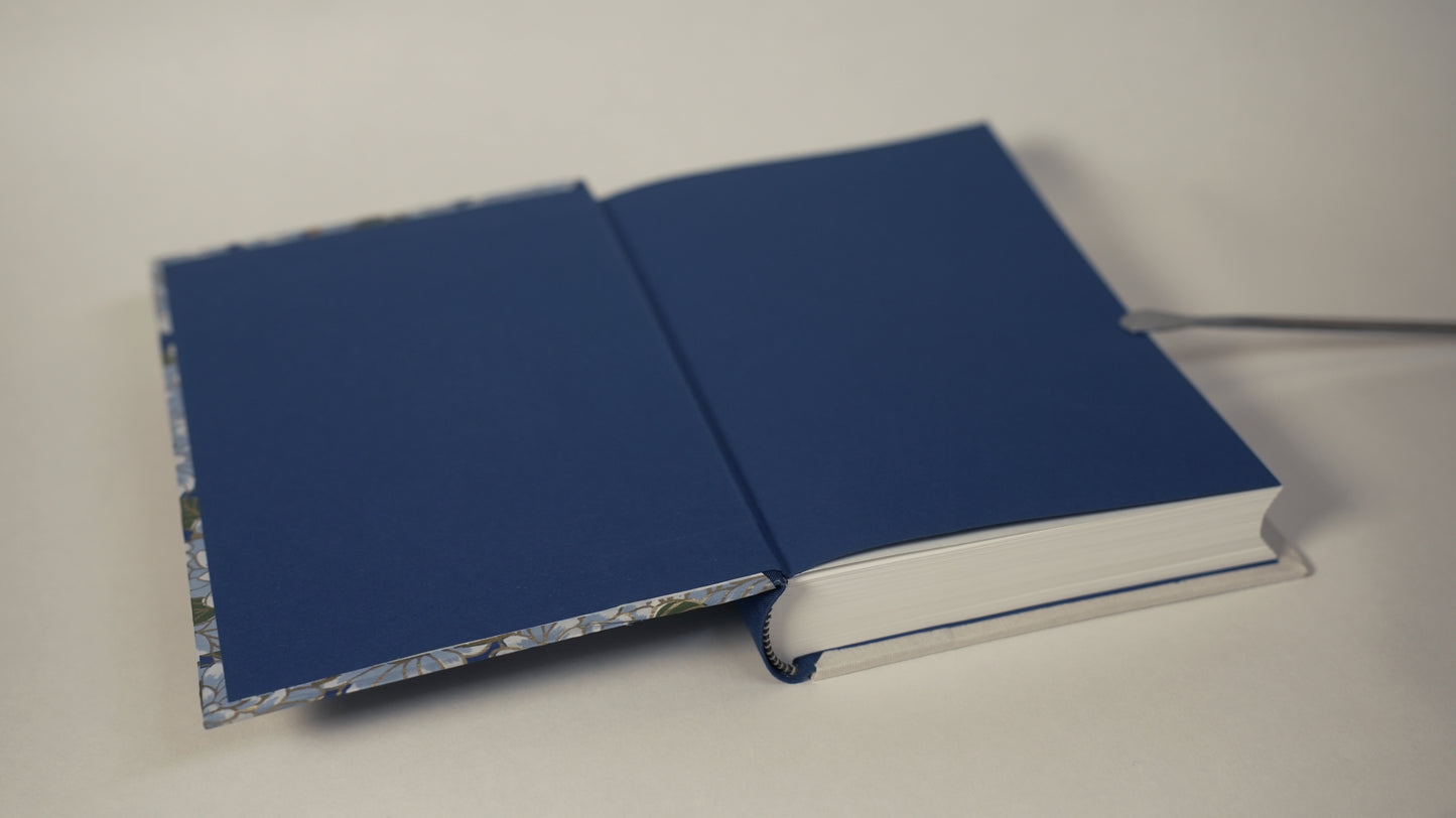 Chiyogami Tri-Color Lined Journal — Blue