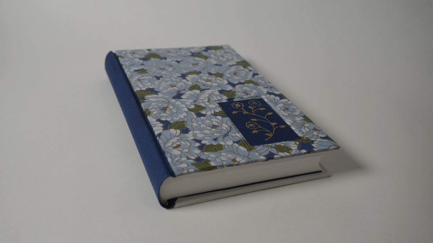 Chiyogami Tri-Color Lined Journal — Blue