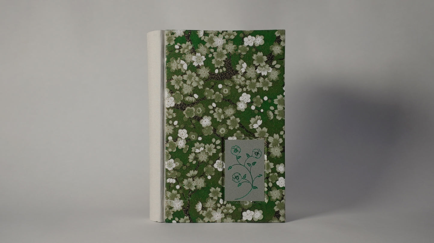 Chiyogami Tri-color Lined Journal — Green