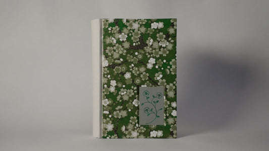 Chiyogami Tri-color Lined Journal — Green