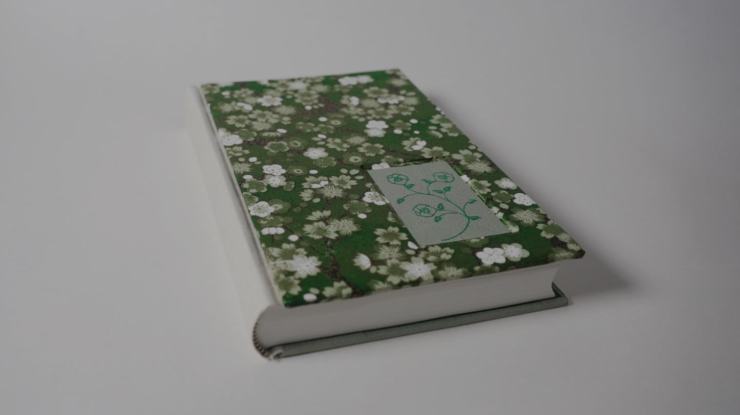 Chiyogami Tri-color Lined Journal — Green