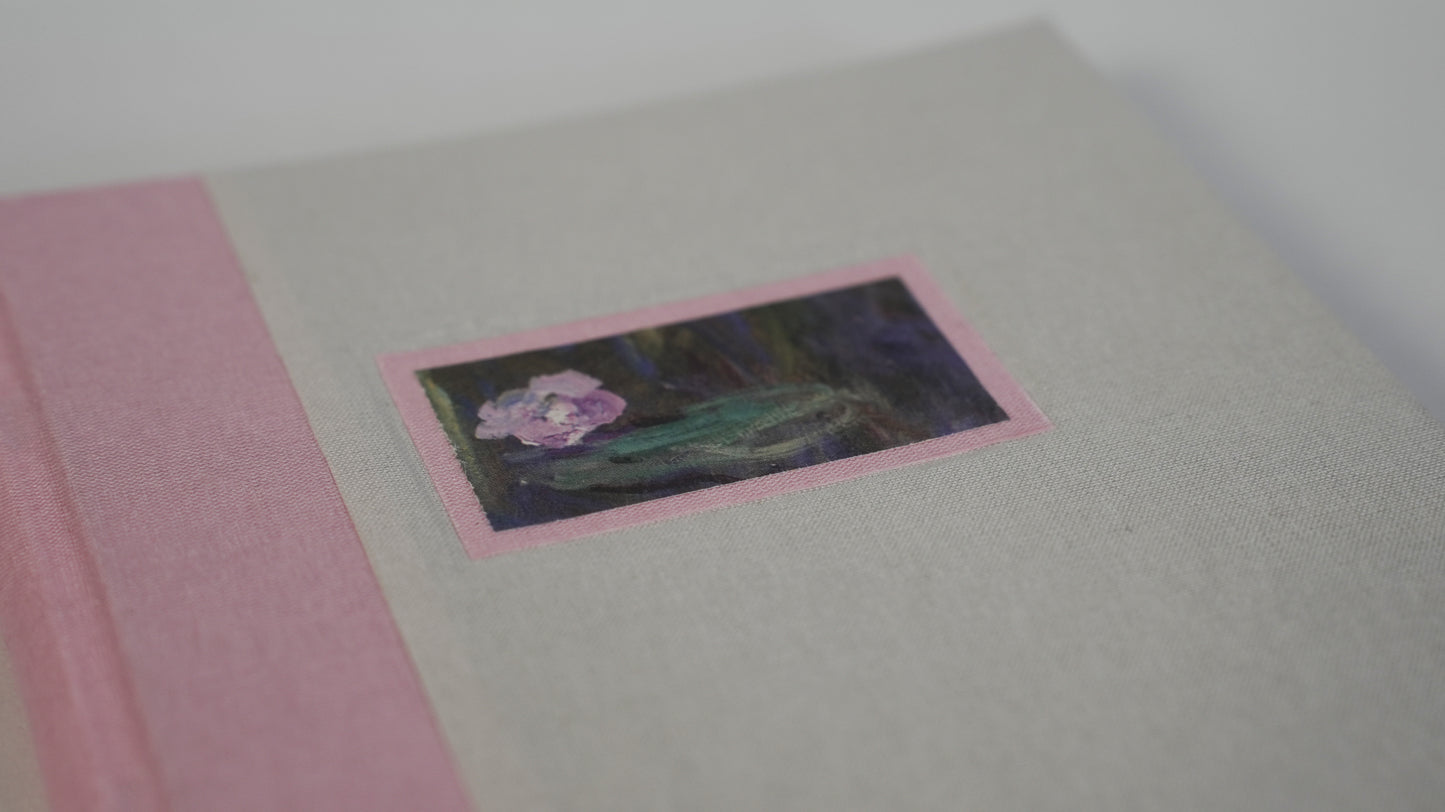 Monet Lined Journal — Pink