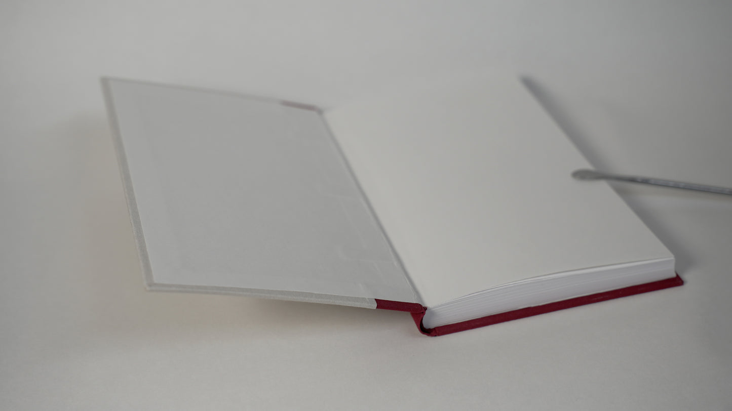 Monet Lined Journal — Red