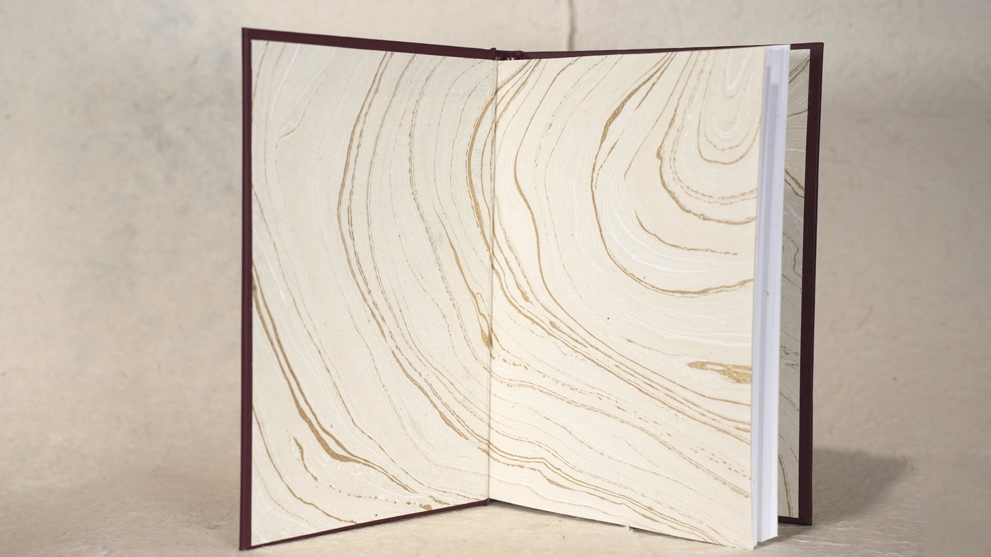 Burgundy Flower Journal
