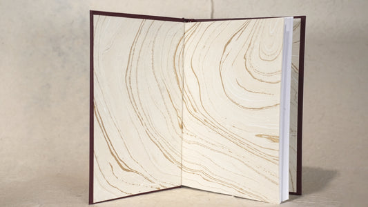 Burgundy Flower Journal