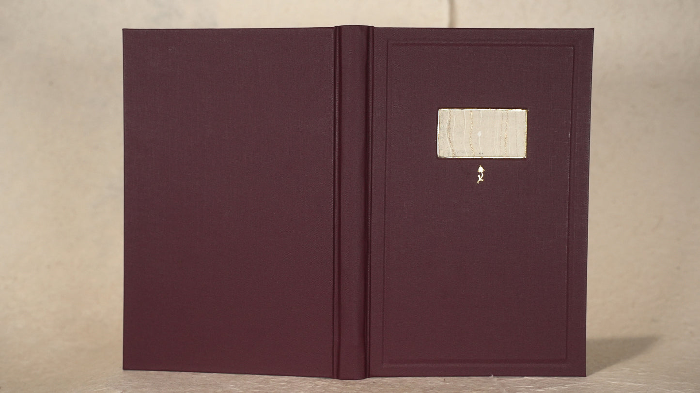 Burgundy Flower Journal
